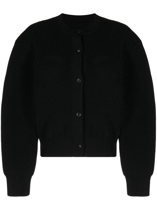 Contoured-Rib Cardigan