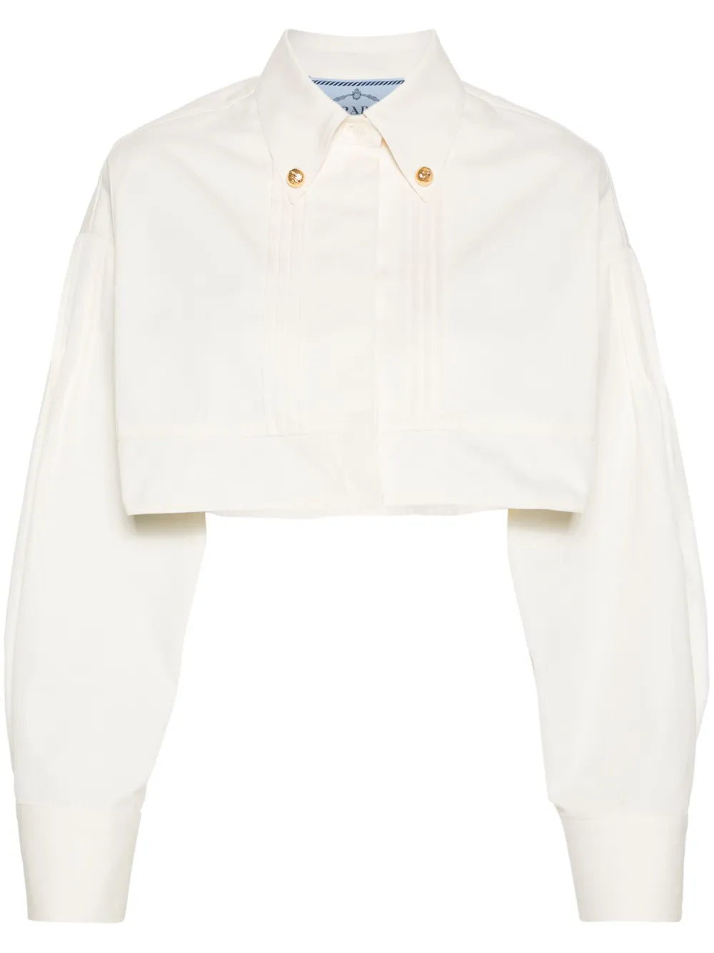 Pintuck-Detail Cropped Jacket