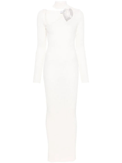 Crystal-Embellished Knitted Dress