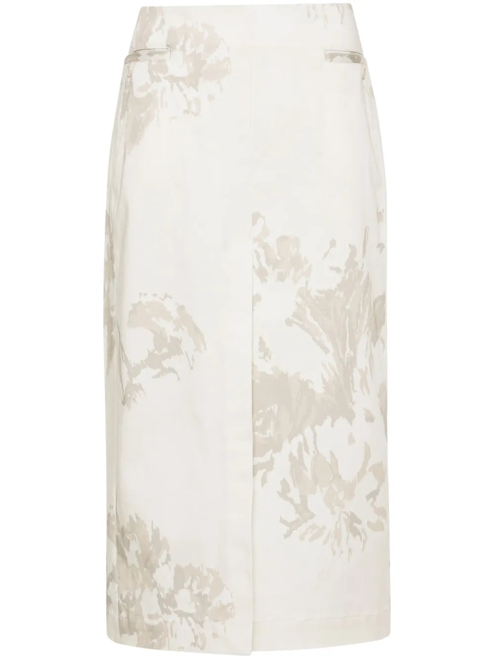 Floral-Print Midi Skirt
