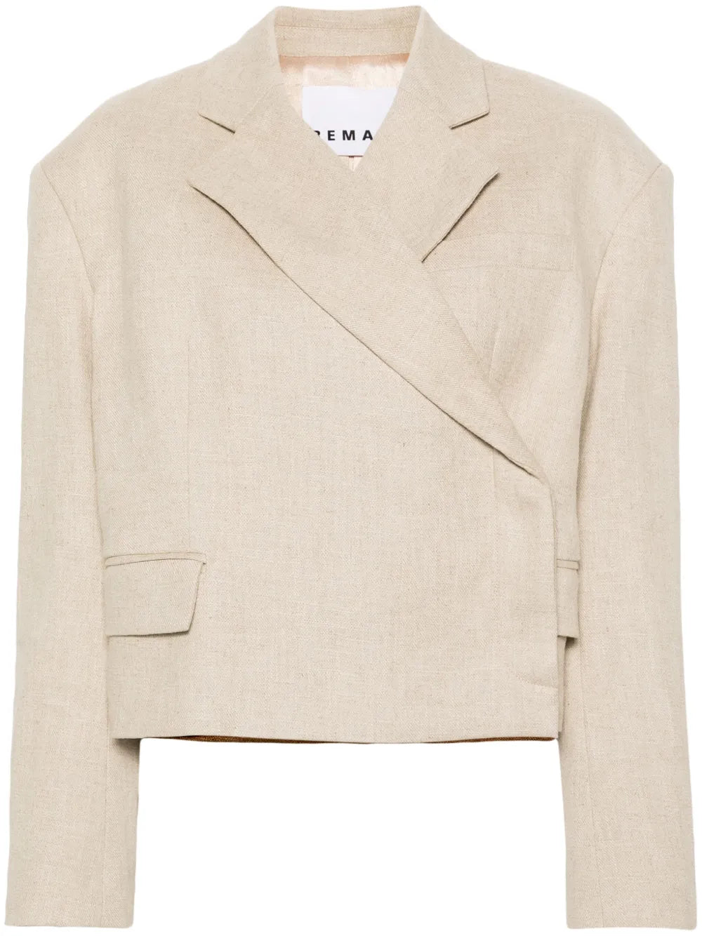 Cropped Wrap Blazer