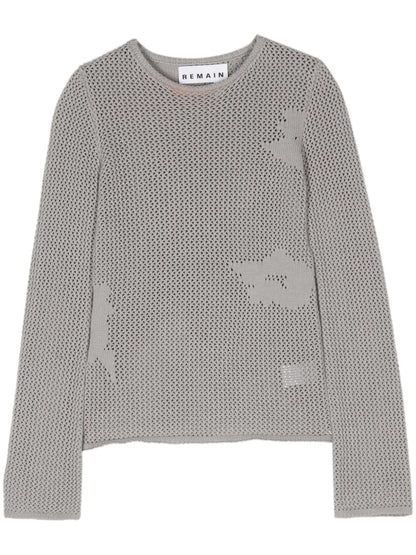 Heva Crochet-Knit Jumper