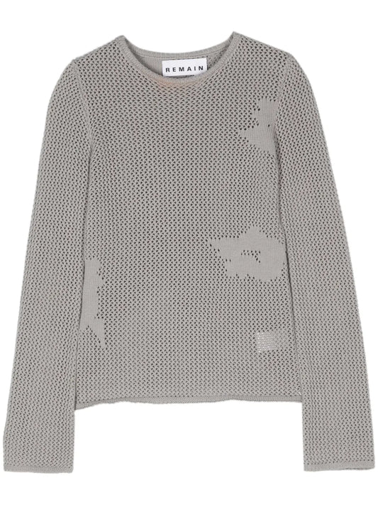 Heva Crochet-Knit Jumper