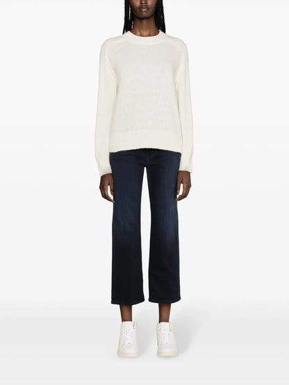 Seam-Detail Wool Blend Jumper
