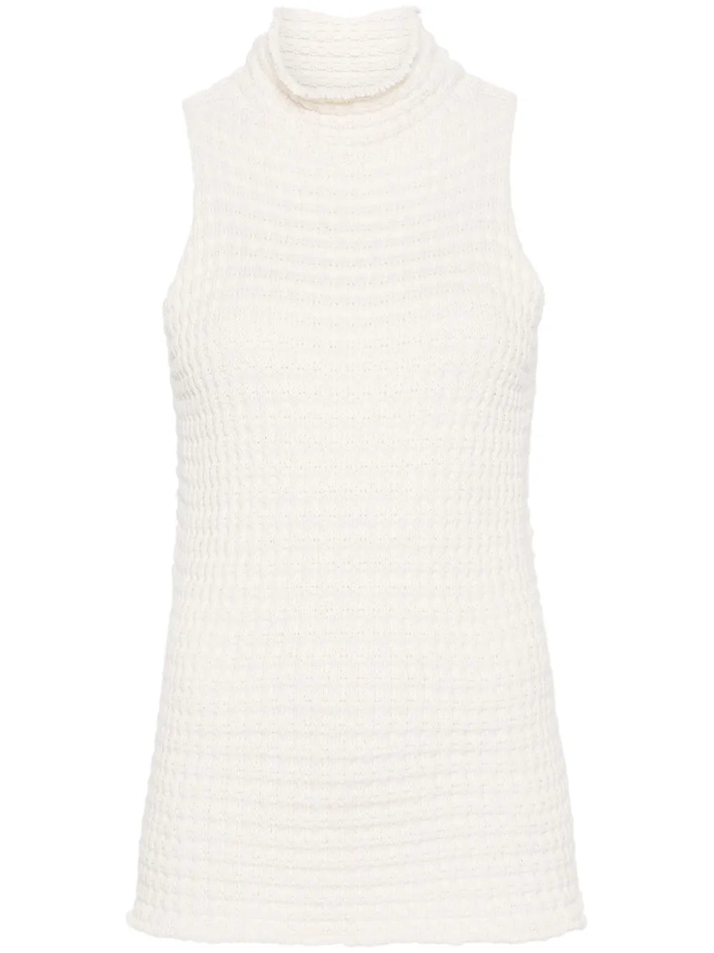 High-Neck Knitted Top