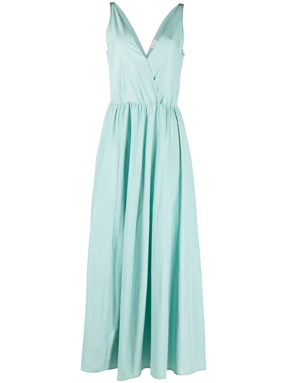 V-Neck Flared Maxi Dress