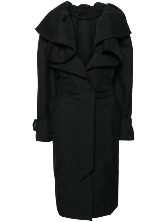 Belted Gabardine Trench Coat