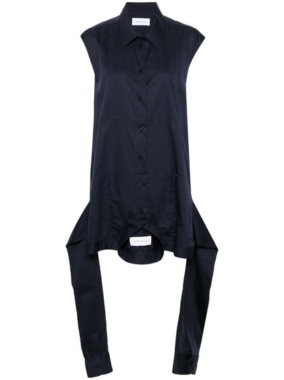 Upside Down Poplin Shirtdress