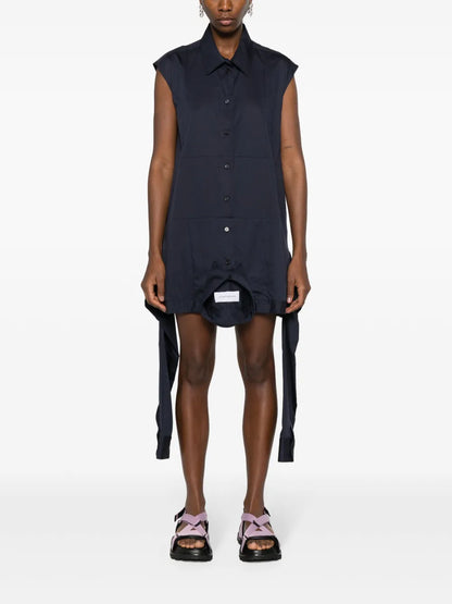 Upside Down Poplin Shirtdress