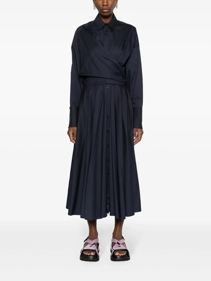 Wrap-Design Maxi Short Dress