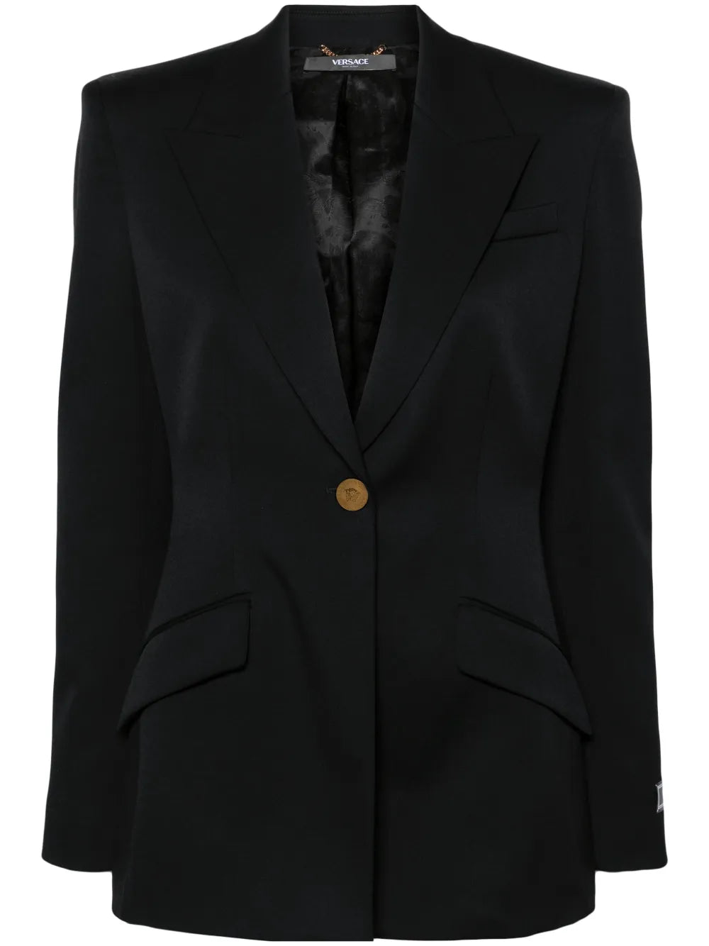 Medusa-Buttons Single-Breasted Blazer
