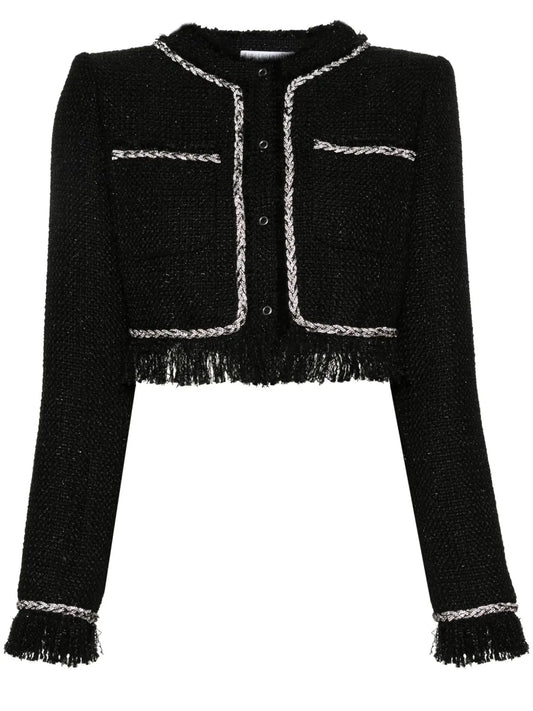 Cropped Bouclé Jacket