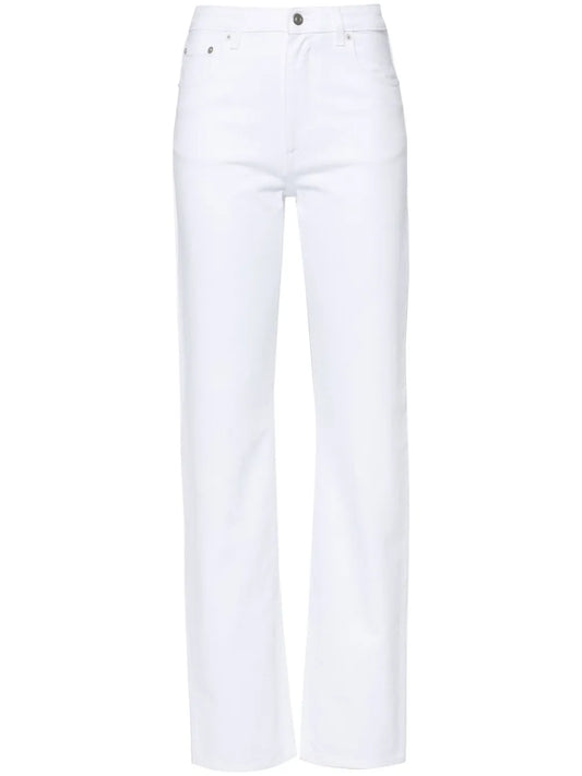 Mid-Rise Straight-Leg Jeans