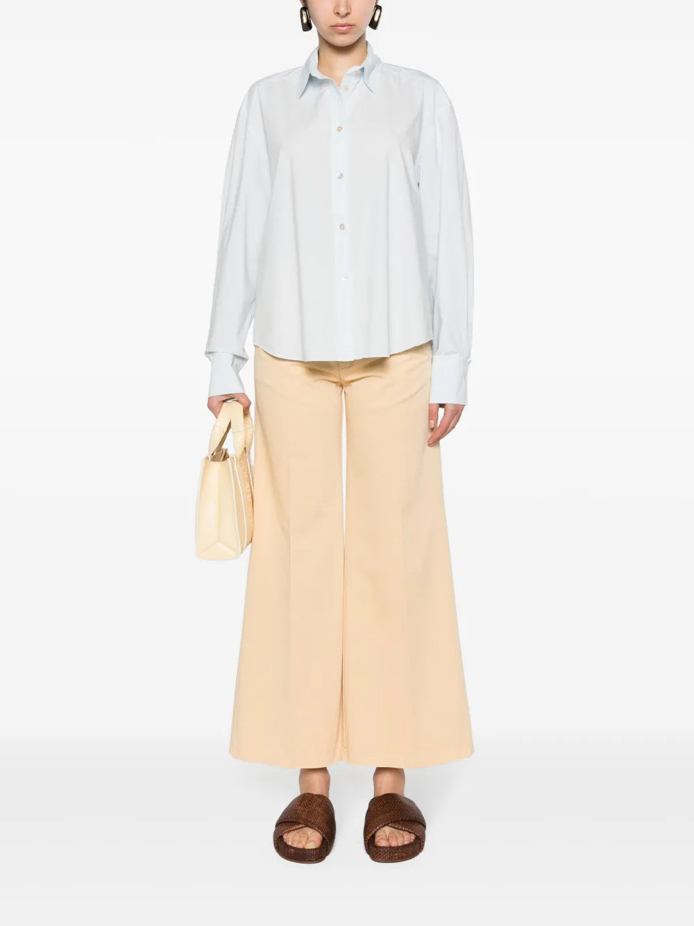 High-Waist Wide-Leg Trousers
