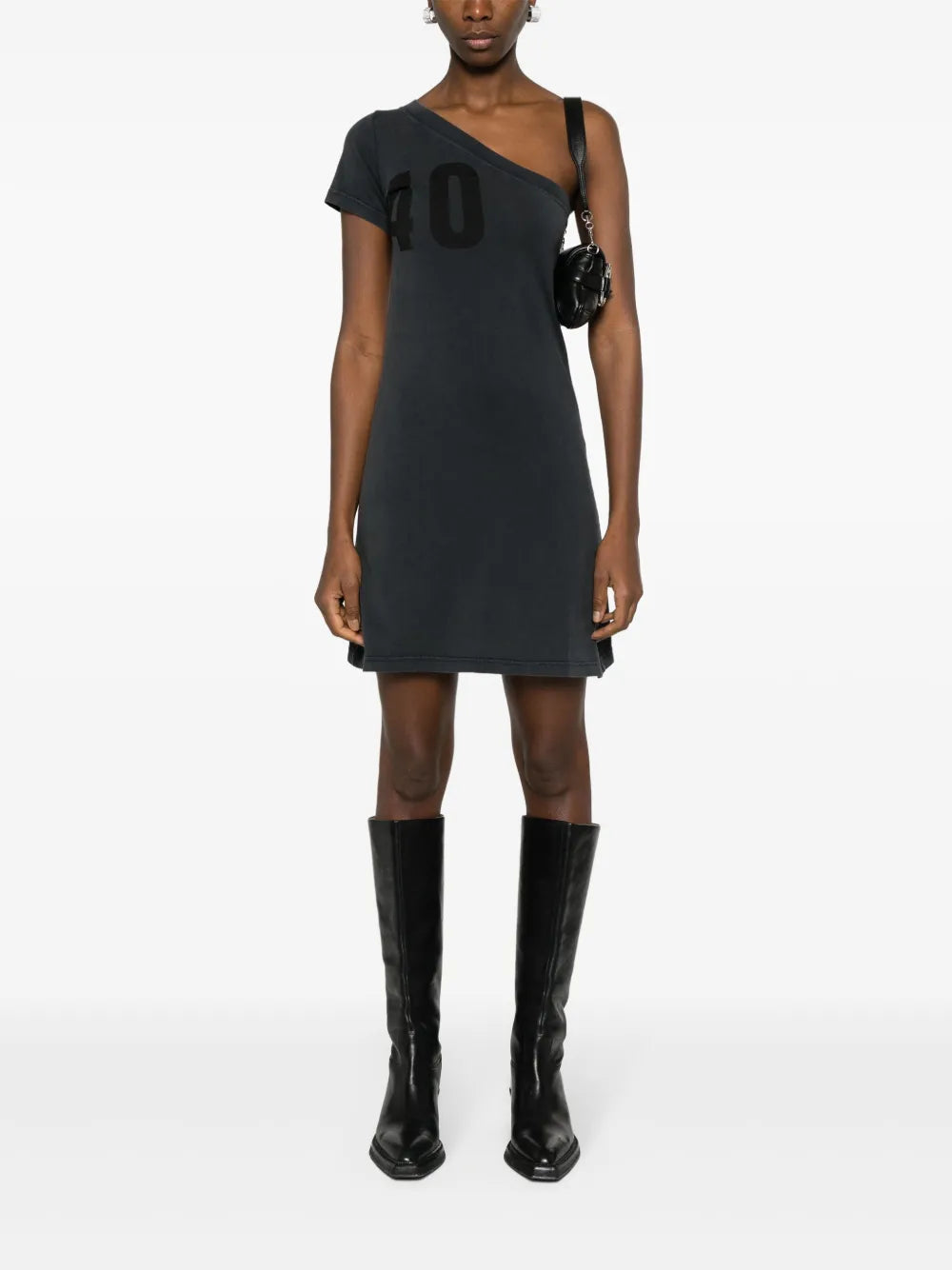 Tuba Number-Print Mini Dress