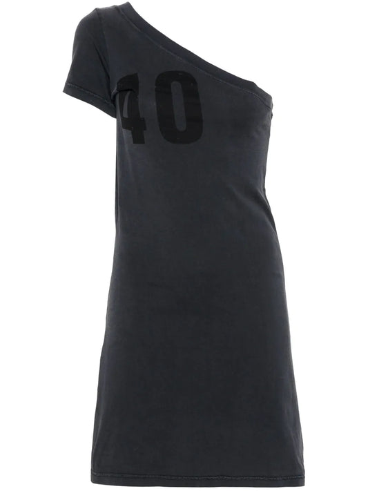 Tuba Number-Print Mini Dress