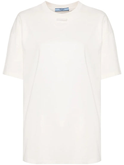 Embroidered Triangle-Logo T-Shirt