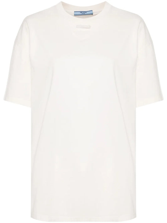 Embroidered Triangle-Logo T-Shirt