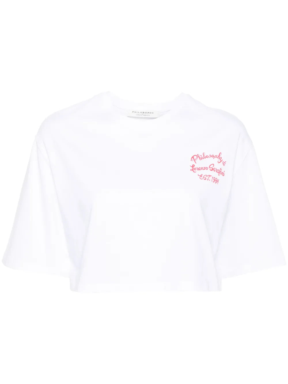 Logo-Print Cropped T-Shirt