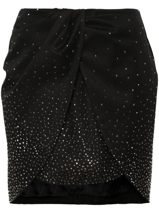 Crystal-Embellished Mini Skirt