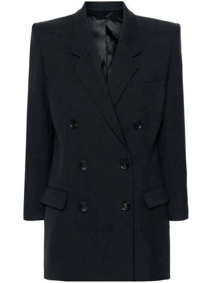 Robine Double-Breasted Cotton Blazer