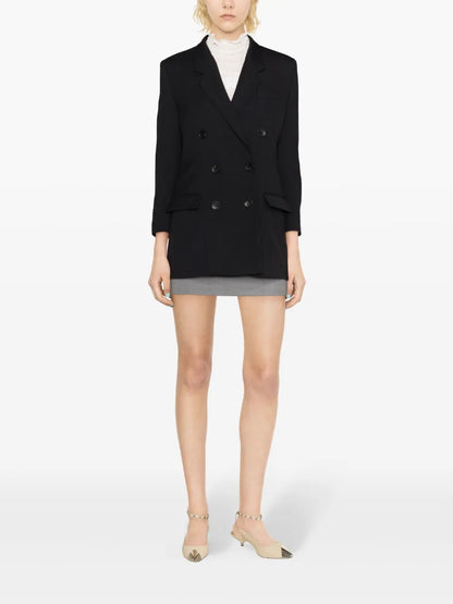 Robine Double-Breasted Cotton Blazer