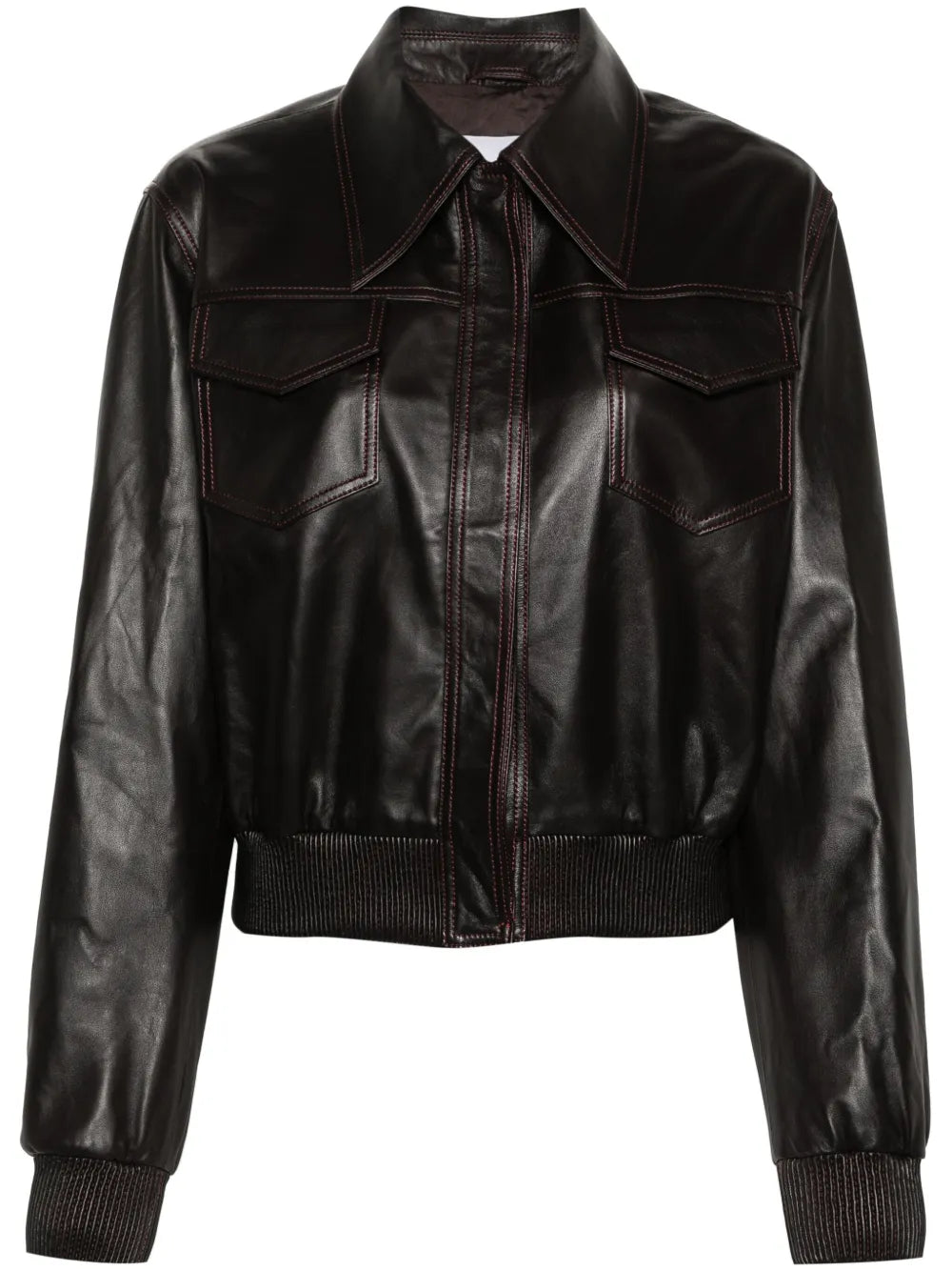 Leather Bomber Jacket