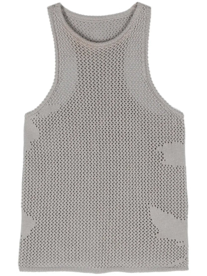 Helena Crochet-Knit Tank Top