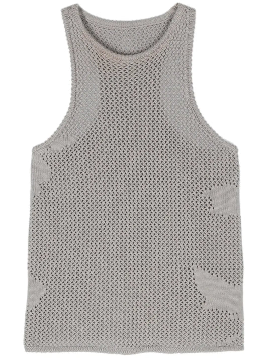 Helena Crochet-Knit Tank Top