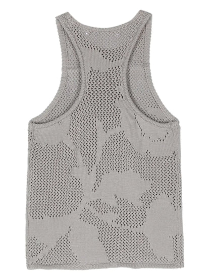 Helena Crochet-Knit Tank Top