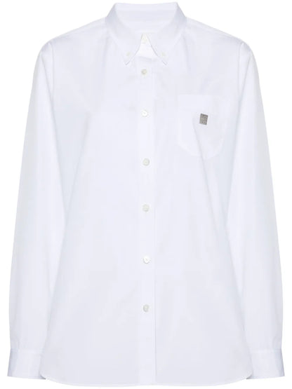4G-Plaque Cotton Shirt
