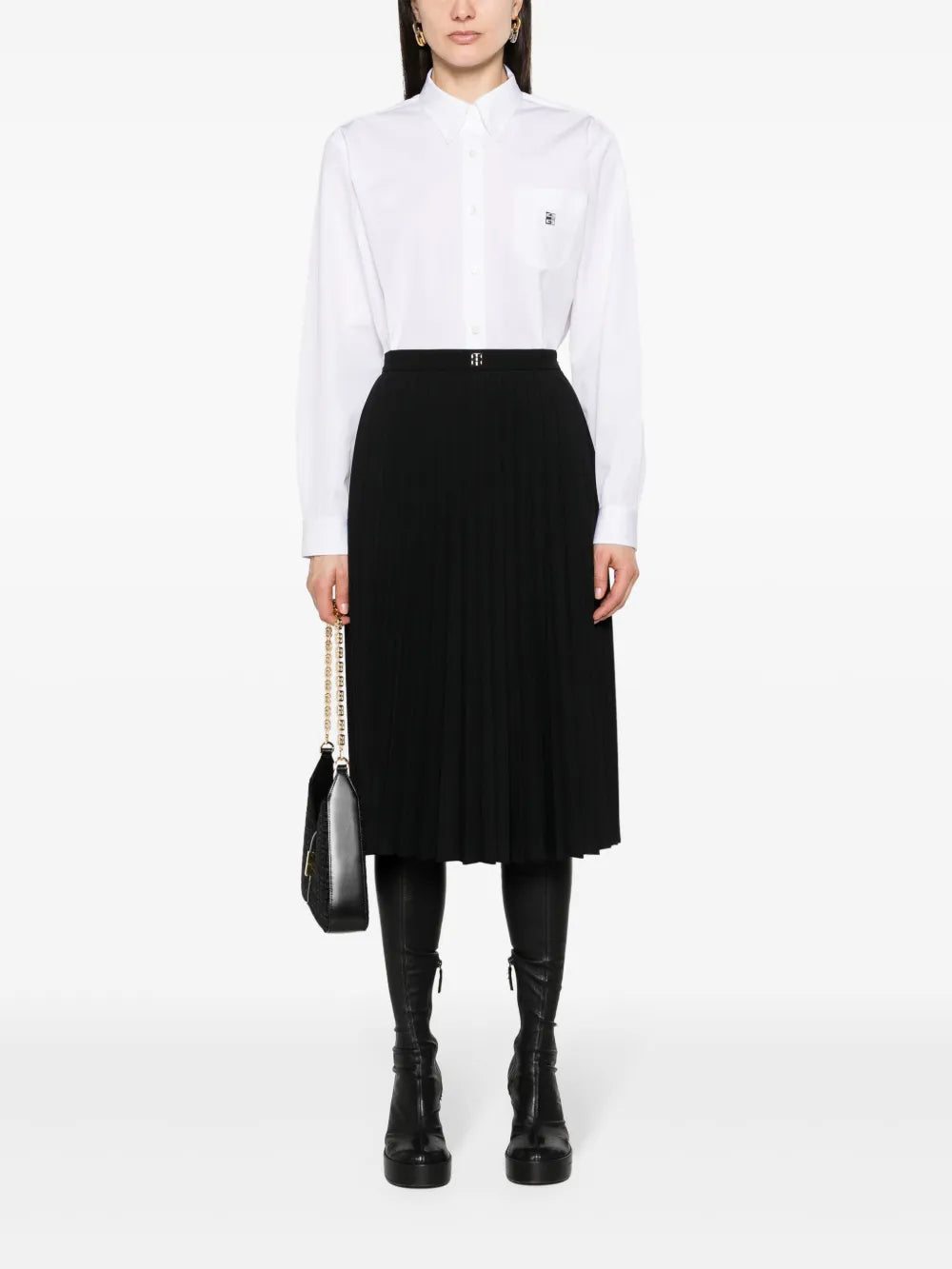 4G-Plaque Cotton Shirt