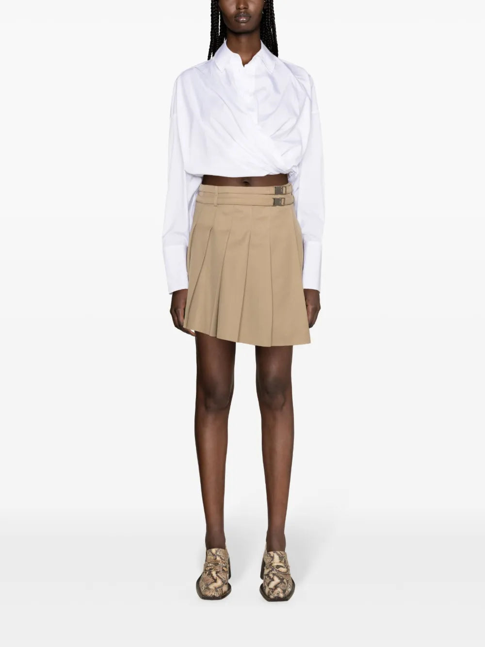 Cropped Wrap Shirt