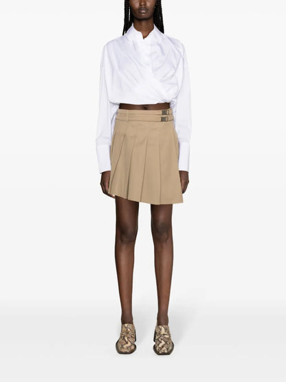 Cropped Wrap Shirt