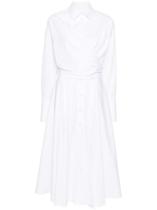 Shirt Wrap Maxi Dress