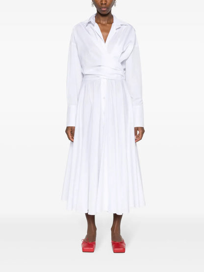 Shirt Wrap Maxi Dress