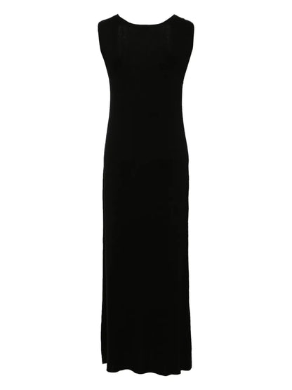 Fine-Knit Maxi Shift Dress