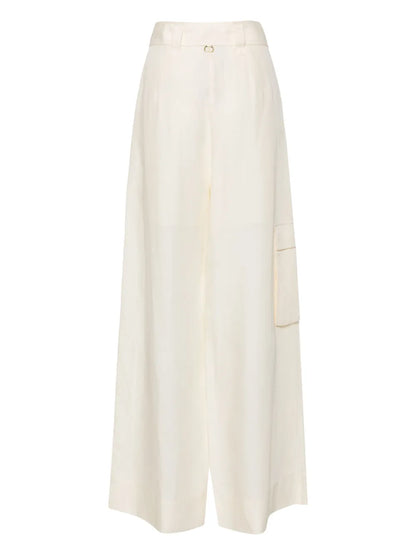 Belted Wide-Leg Trousers