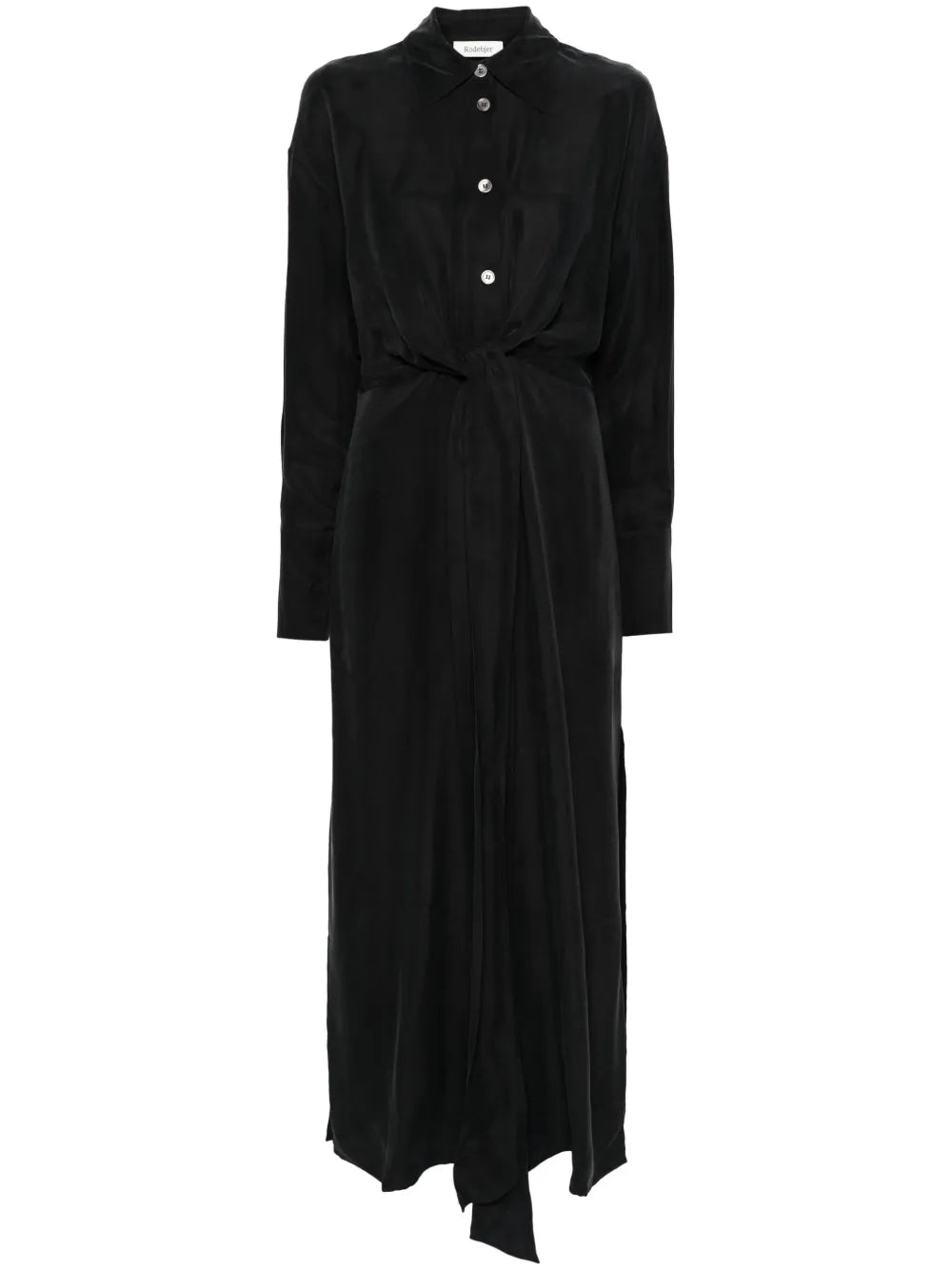 Textured Twill Maxi Dress