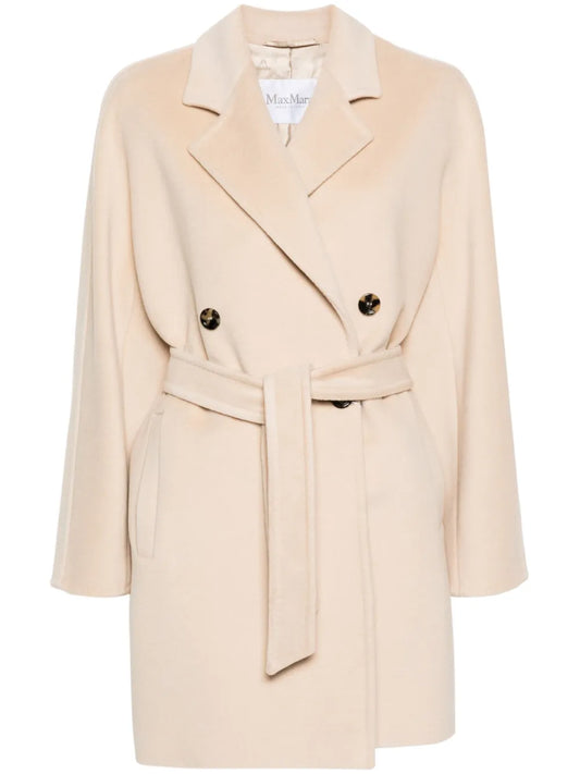 Wool-Blend Double-Breasted Coat