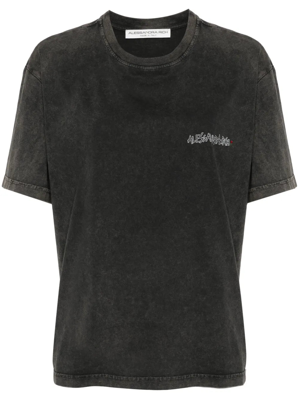 Crystal-Embellished Graphic-Print T-Shirt