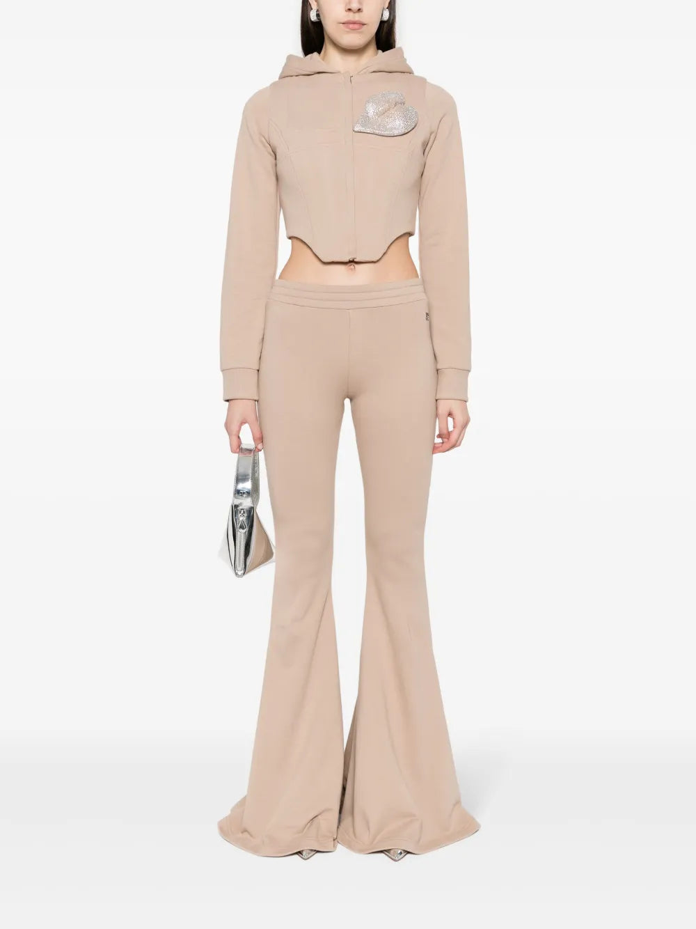 Flared Jersey Trousers