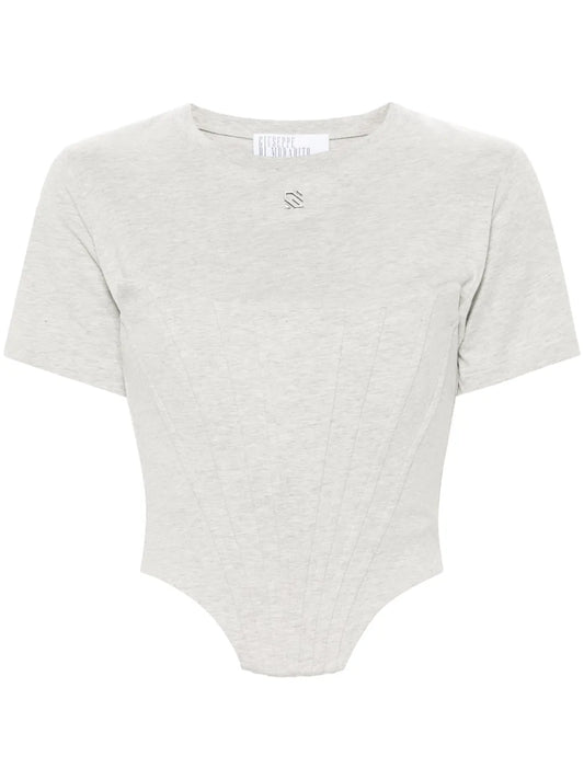 Corset-Layer Cotton T-Shirt