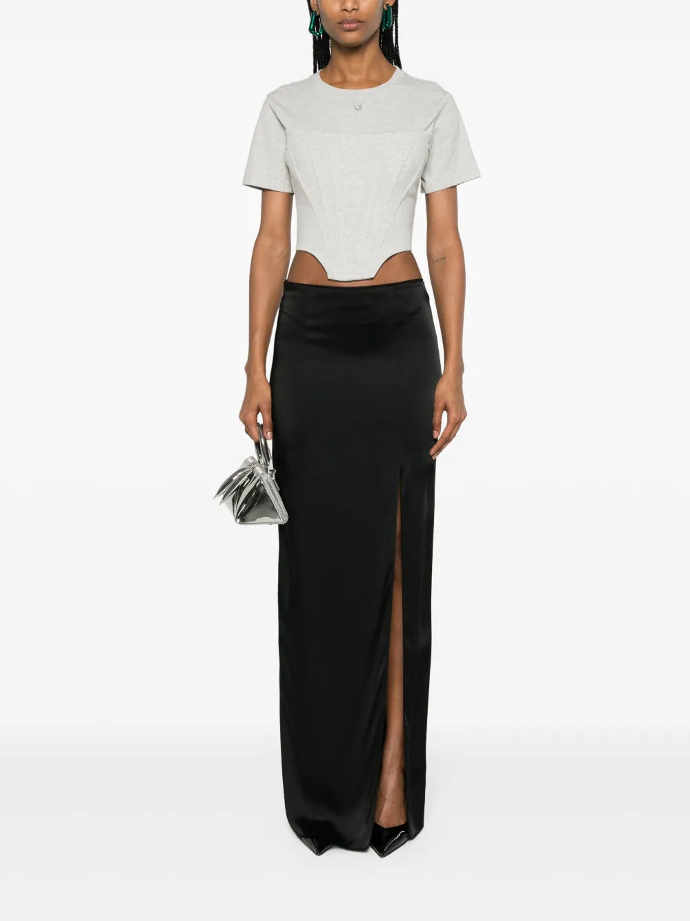Corset-Layer Cotton T-Shirt