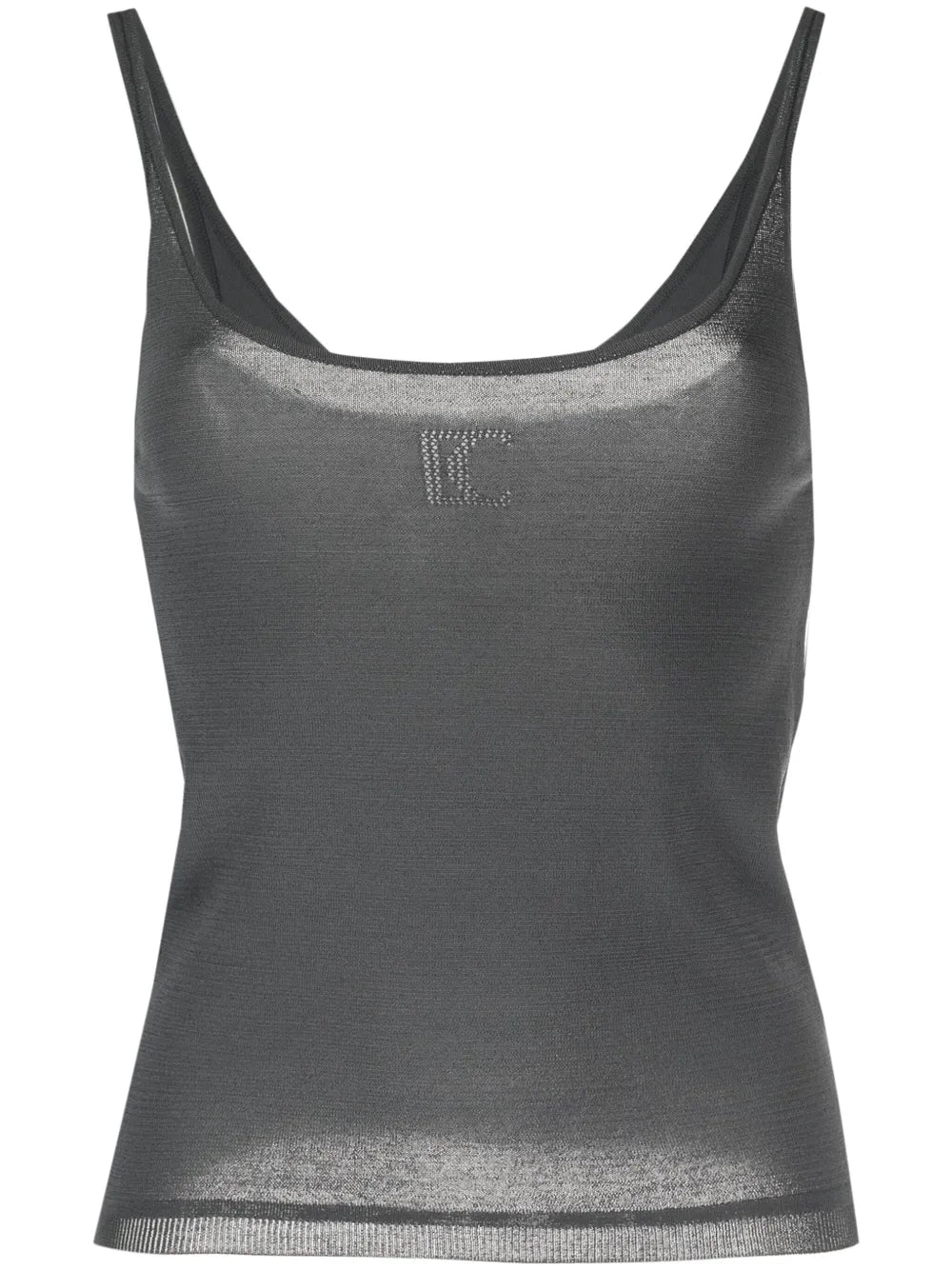Perforated Knit Tank Top