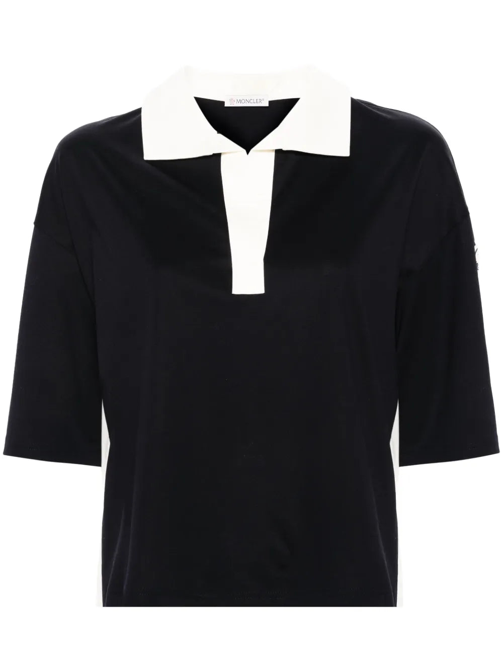 Logo-Patch Cotton Polo Shirt