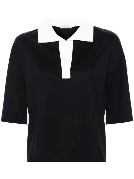 Logo-Patch Cotton Polo Shirt