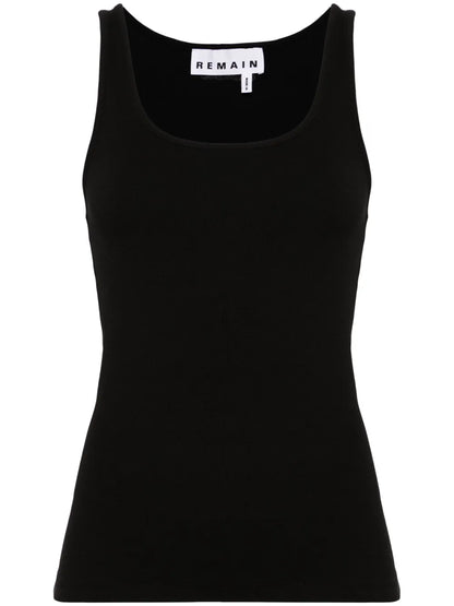 Scoop-Neck Ribbed Tank Top