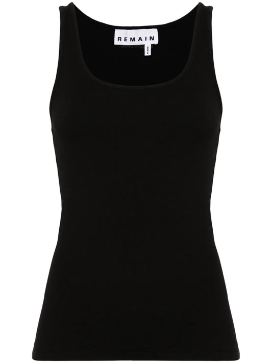 Scoop-Neck Ribbed Tank Top