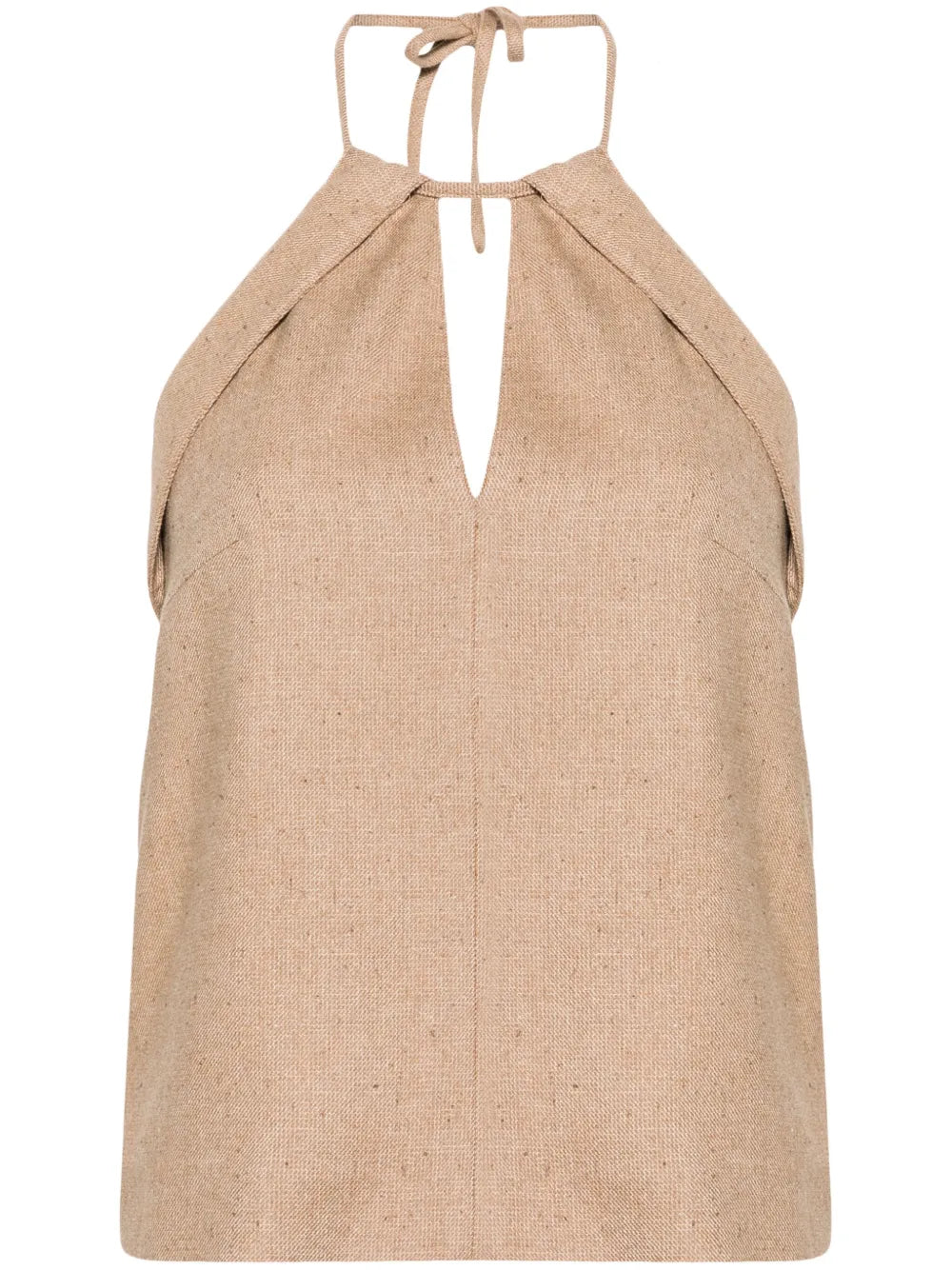 V-Neck Halterneck Top